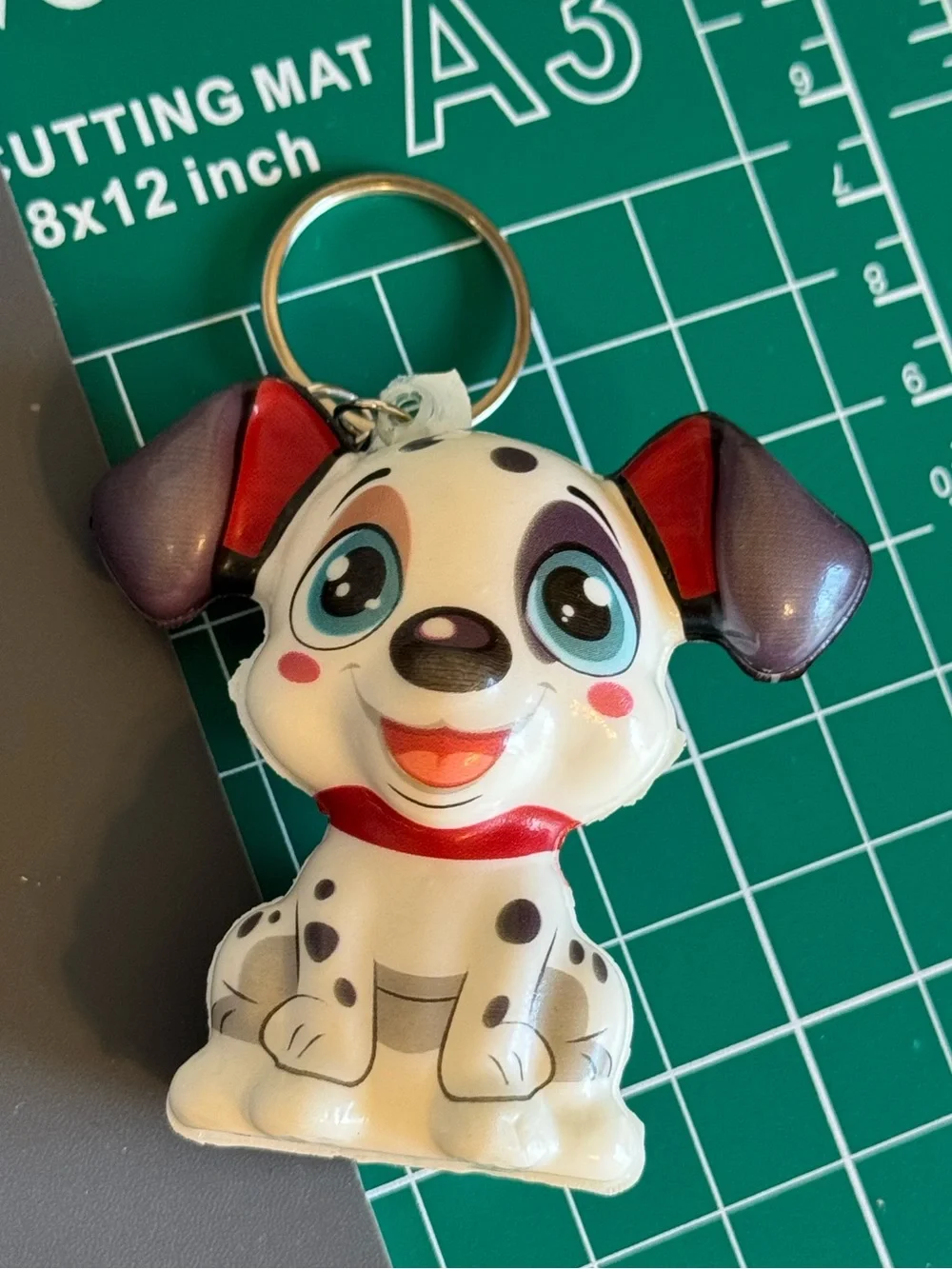 Brand New Cute Dalmatian Puppy Dog Squishy Keychain TikTok Viral